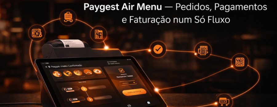 Paygest Air Menu — Pedidos, Pagamentos e Faturação num Só Fluxo